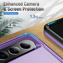For Samsung Galaxy Z Fold4 5G Shockproof Pc Tpu Case - Black