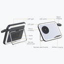 15W 3 In 1 Magnetic Led Makeup Mirror Charger - Black