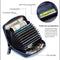 Men'S Leather Card Holder Casual Driver License Wallet - Dark Blue