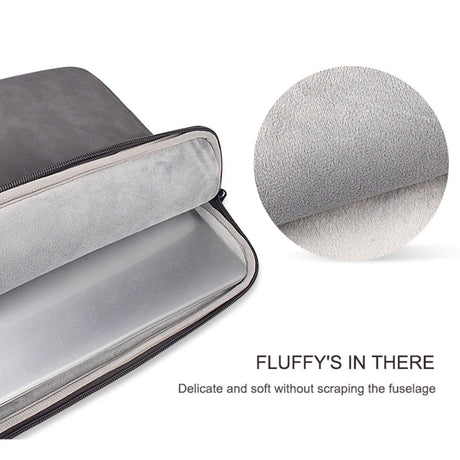 13.3 Inch Sheepskin Notebook Inner Bag - Natural - Cowhide Yellow