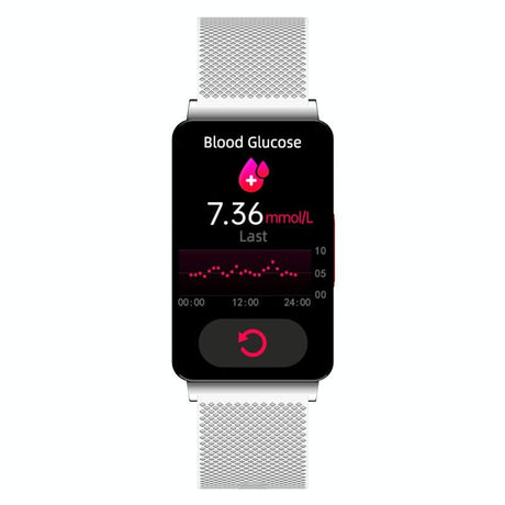Smart Health Monitoring Watch With Colour Screen - Red