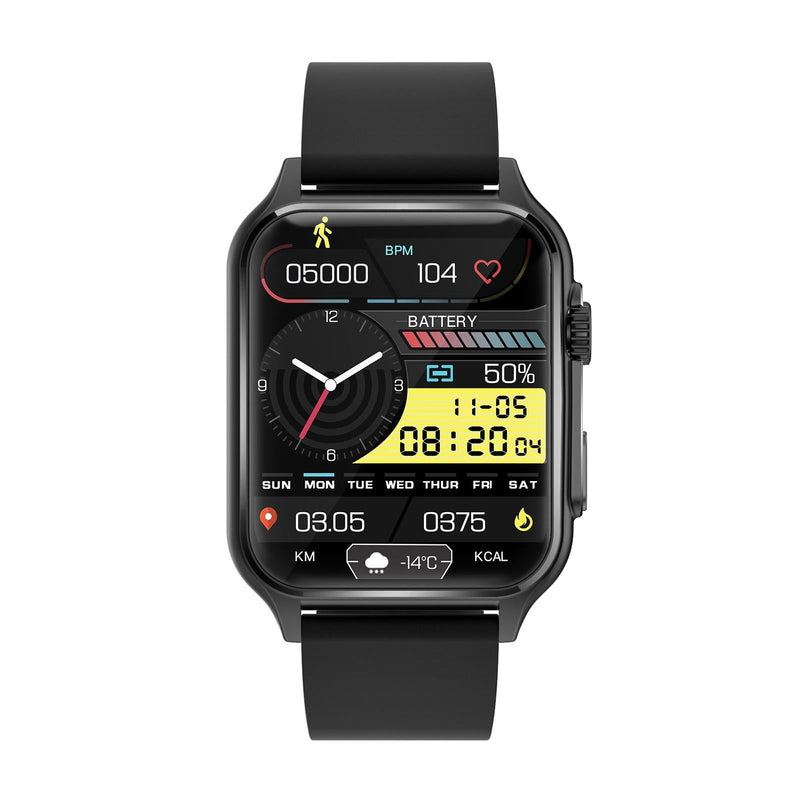 1.96 Inch Ips Screen Smart Watch Supports Bluetooth Calls / Blood Oxygen Monitoring - Silver