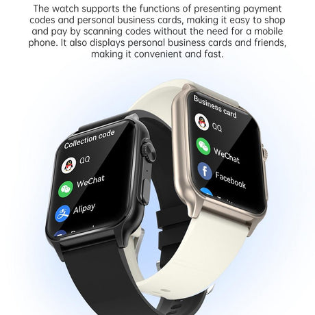 1.96 Inch Ips Screen Smart Watch Supports Bluetooth Calls / Blood Oxygen Monitoring - Silver
