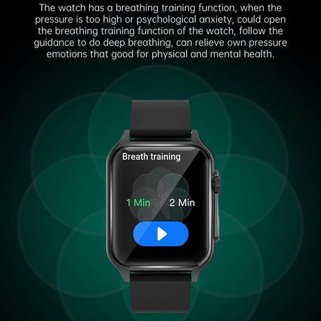 1.96 Inch Ips Screen Smart Watch Supports Bluetooth Calls / Blood Oxygen Monitoring - Silver