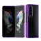 For Samsung Galaxy Z Fold4 5G Clear Acrylic Tpu Phone Case - Purple