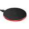 15W Round Wireless Charger Fast Charge - Red + Black Surface