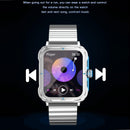 1.9 Inch Tft Square Screen Smart Watch Supports Blood Pressure Monitoring - Silver