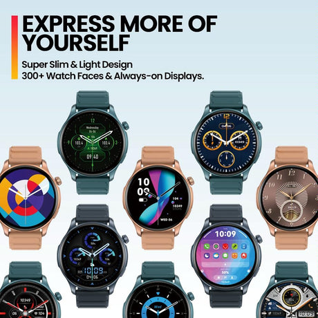 1.43 Inch Bt5.2 Fitness Smart Watch With Health Monitor - Blue