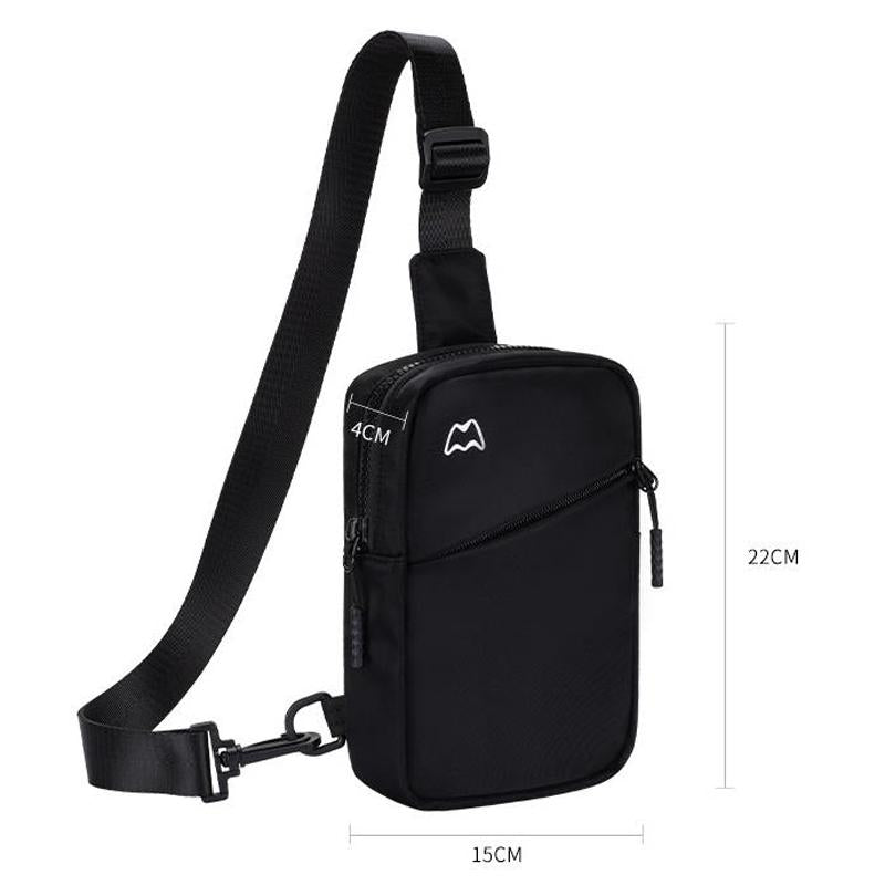 Lightweight Outdoor Sports Chest Bag Cell Phone Crossbody Pack - Beige