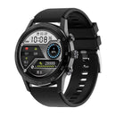 Smart Dual Display Analog Digital Call Watch - Black Steel
