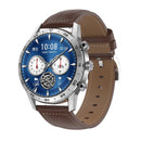 Smart Dual Display Analog Digital Call Watch - Black Steel