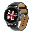 Smart Dual Display Analog Digital Call Watch - Black Steel
