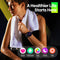 1.39 Inch Screen Ip68 Smart Watch Supports Voice Calling / Health Monitoring - Pink
