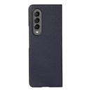 For Samsung Galaxy Z Fold4 5G Litchi Texture Case - Two Tone - Blue