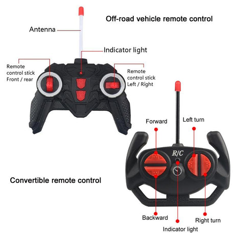 Remote Control Electric Car with Usb Charging for Kids - Red Buggy