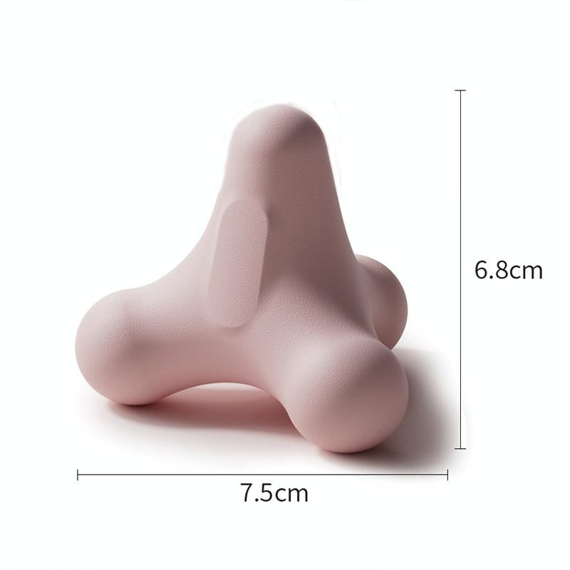 4-Corner Fascia Massage Ball For Neck & Shoulder Relief Yoga & Fitness - Purple