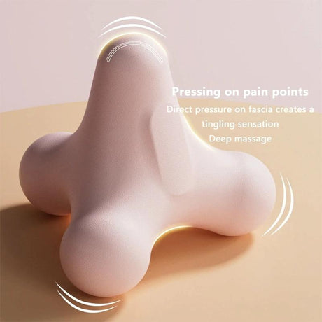 4-Corner Fascia Massage Ball For Neck & Shoulder Relief Yoga & Fitness - Purple