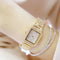 Women Diamond Chain Watch - Elegant and Timeless - Silver