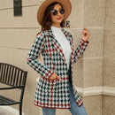 Autumn And Winter Long Sweater Collision Colour Knitted Cardigan Trench Coat - Dark Grey - S