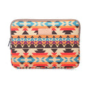11.6 Inch Lingge Laptop Liner Bag with Stylish Pattern - Orange Pattern Geometry