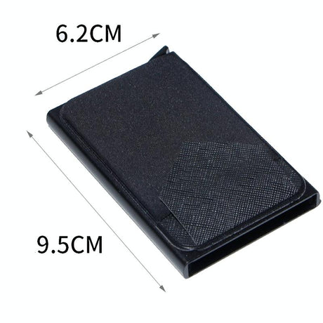 Compact Metal Card Holder with Rfid Protection - Silver