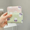 Cute Bear Print Multi Slot Card Holder Anti Degaussing Design - Pink