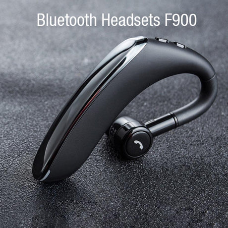 180 Degree Rotating Wireless Bluetooth Car Handsfree Earphones - Red