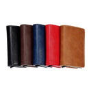 Automatic Rfid Blocking Card Holder with Coin Pocket - Black