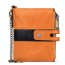 Retro Mens Coin Purse with Rfid Protection - Brown