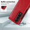 Foldable Phone Case with Double Buckle Card Slot for Samsung Galaxy z Fold4 - Red