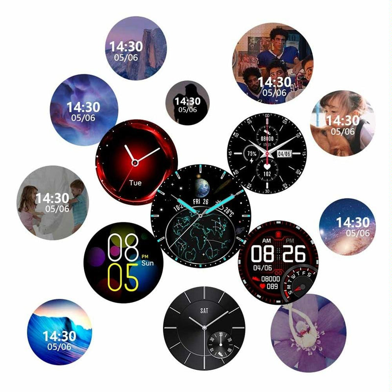 Waterproof Smart Watch With Heart / Bp / Oxygen / Sleep Monitoring - Ip68 - Gold