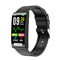 Smart Watch With Heart / Bp / Oxygen / Sugar Monitoring Silicone Strap Colour Screen - Red