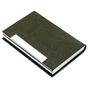 Stainless Steel Card Holder Sleek Business Accessory - Black