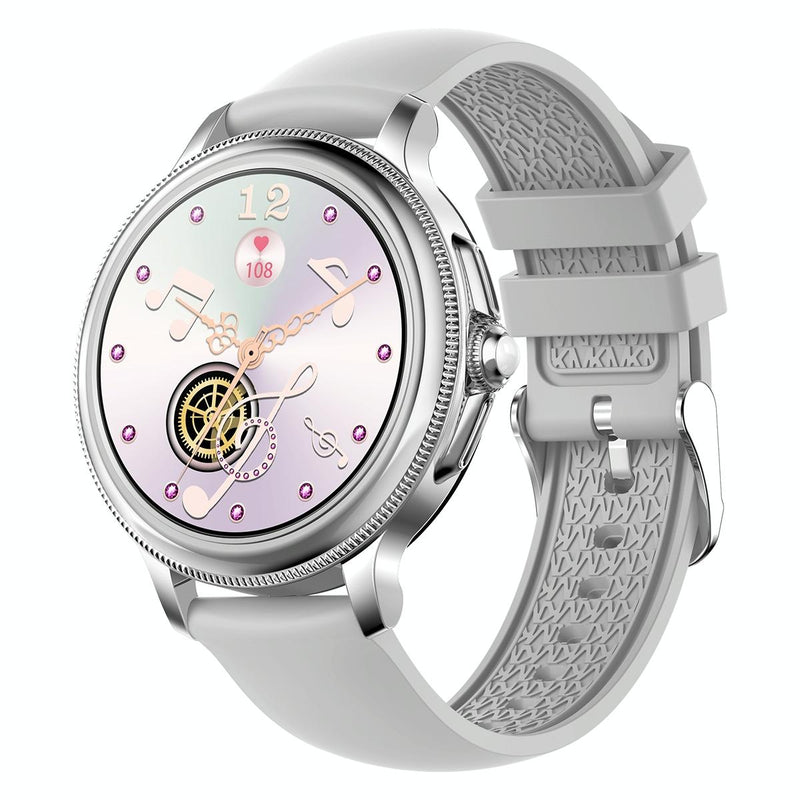 Smart Wristband With Waterproof Heart Rate And Blood Pressure Monitoring - Silver