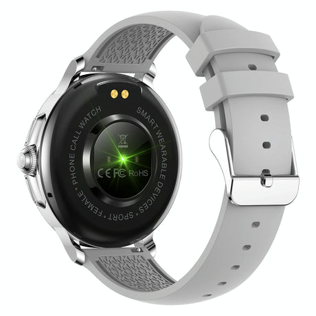 Smart Wristband With Waterproof Heart Rate And Blood Pressure Monitoring - Silver