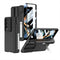 For Samsung Galaxy Z Fold4 5G Magnetic Leather Flip Case With Holder - Silver