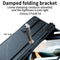 For Samsung Galaxy Z Fold4 5G Magnetic Leather Flip Case With Holder - Silver