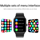 1.91 Inch Ip67 Waterproof Silicone Band Smart Watch Support Ecg / Non-Invasive Blood Glucose Measurement - Red