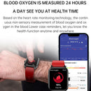 1.91 Inch Ip67 Waterproof Silicone Band Smart Watch Support Ecg / Non-Invasive Blood Glucose Measurement - Red