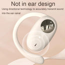 Wireless Dual-mic Bluetooth Earphones with Noise Reduction and Led Display - Skin-Colour