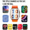 1.5 Inch Silicone Band Smart Watch Bluetooth Call / Heart Rate / Blood Pressure / Blood Oxygen - White