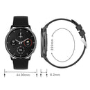 1.32 Inch Health Monitoring Smart Watch With Password Lock - Silver Gray