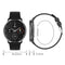 1.32 Inch Health Monitoring Smart Watch With Password Lock - Silver Gray