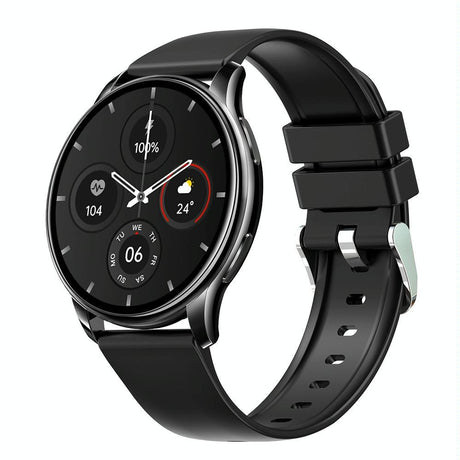 1.32 Inch Health Monitoring Smart Watch With Password Lock - Silver Gray