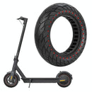 10 Inflatable Honeycomb Solid Run-flat Tire Electric Scooter - 36Mm Slot Red