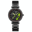 Stylish Steel Band Quartz Watch for Couples - Rose Gold