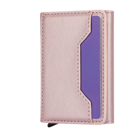 10x6x3cm Secure Brush Card Bag - Compact and Protective - Rose Gold