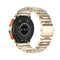 1.43 Inch Amoled Round Screen Steel Strap Smart Watch - Black