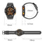 1.43 Inch Amoled Round Screen Steel Strap Smart Watch - Black