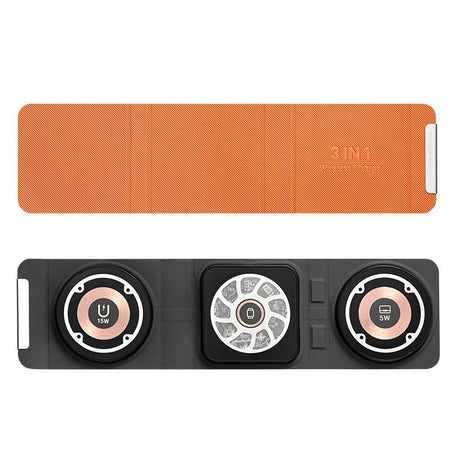 3 In 1 Portable Magsafe Wireless Charger - Orange